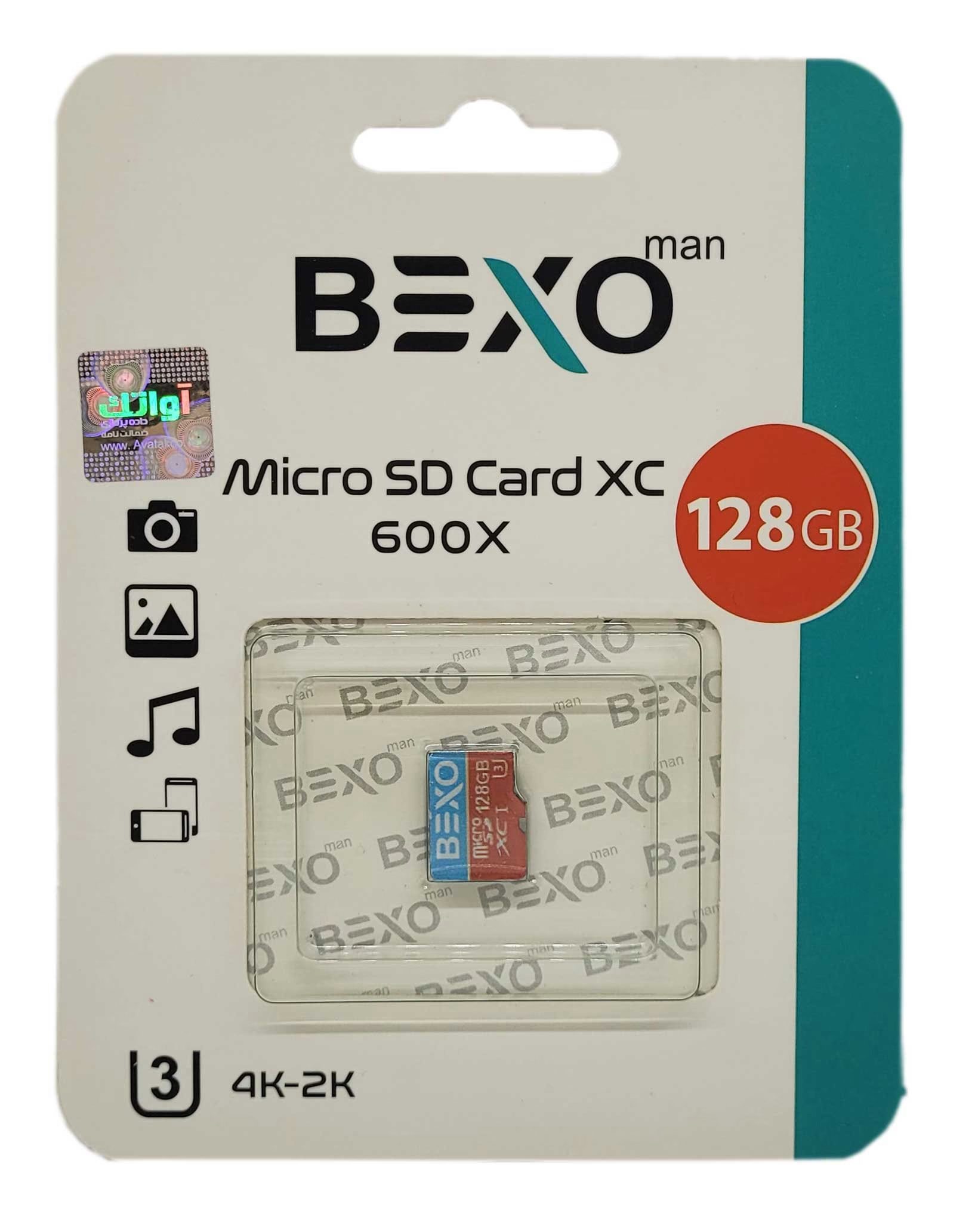 کارت حافظه BEXO 128G کلاس 10 سرعت 90MB/s 600Xجدید