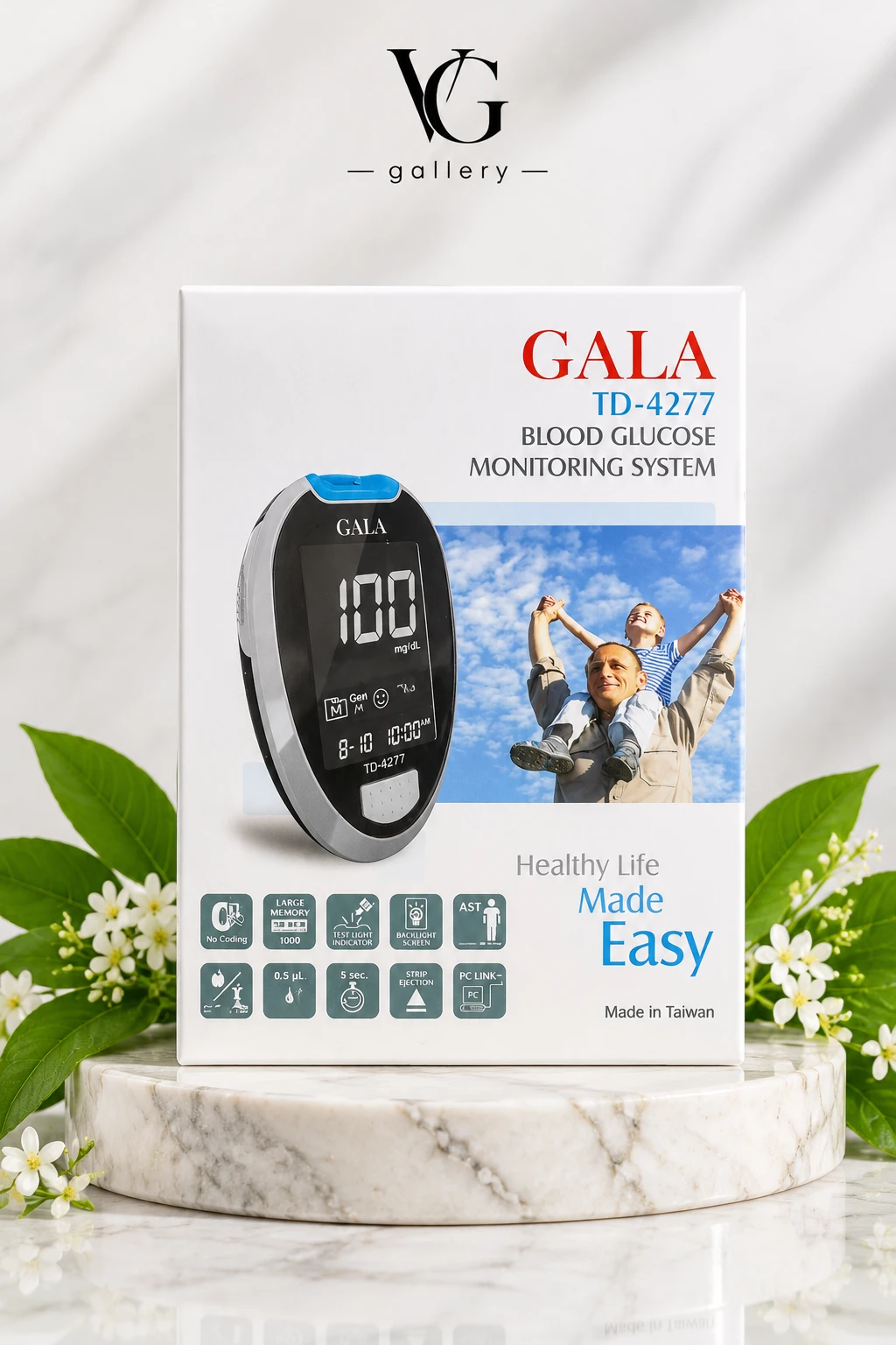 دستگاه تست قند خون گالا مدل GALA TD 4277