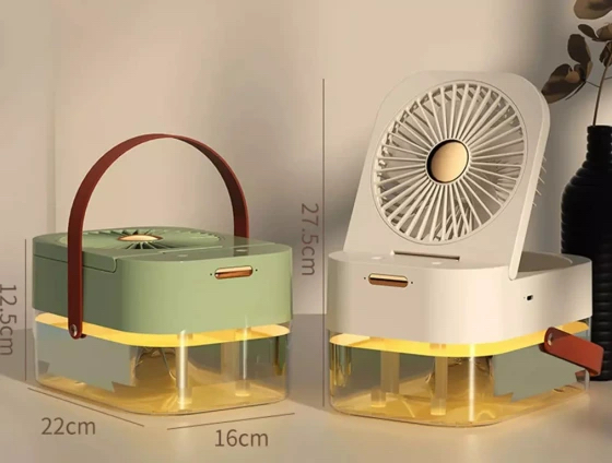 پنکه مه پاش مدل DUAL SPRAY NIGHT LIGHT Q7 -کدPRO1109