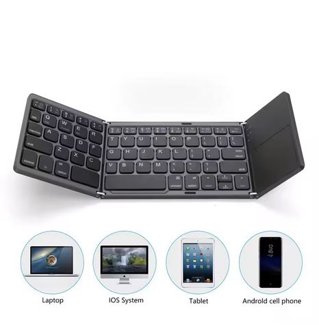 کیبورد تاشو بلوتوثی برای تبلت و گوشی همراه مدل B033 - کد 420042