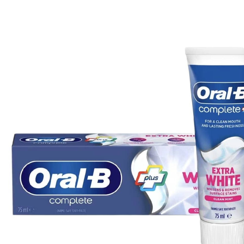 خمیر دندان اورال بی Oral-B مدل plus extra white حجم 75 میل - آلمان