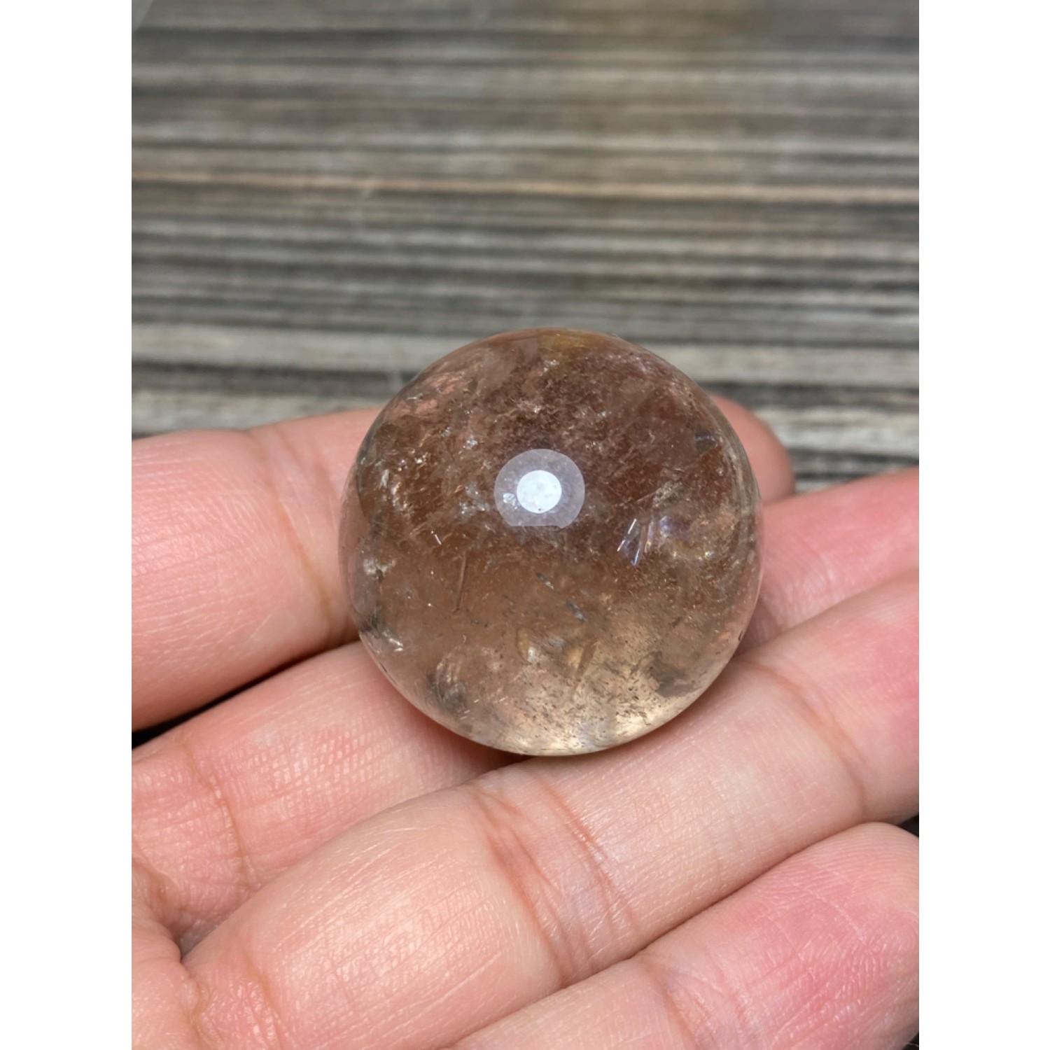 گوی سنگ طبیعی کوارتز معدنی محشر کد 8568جدید