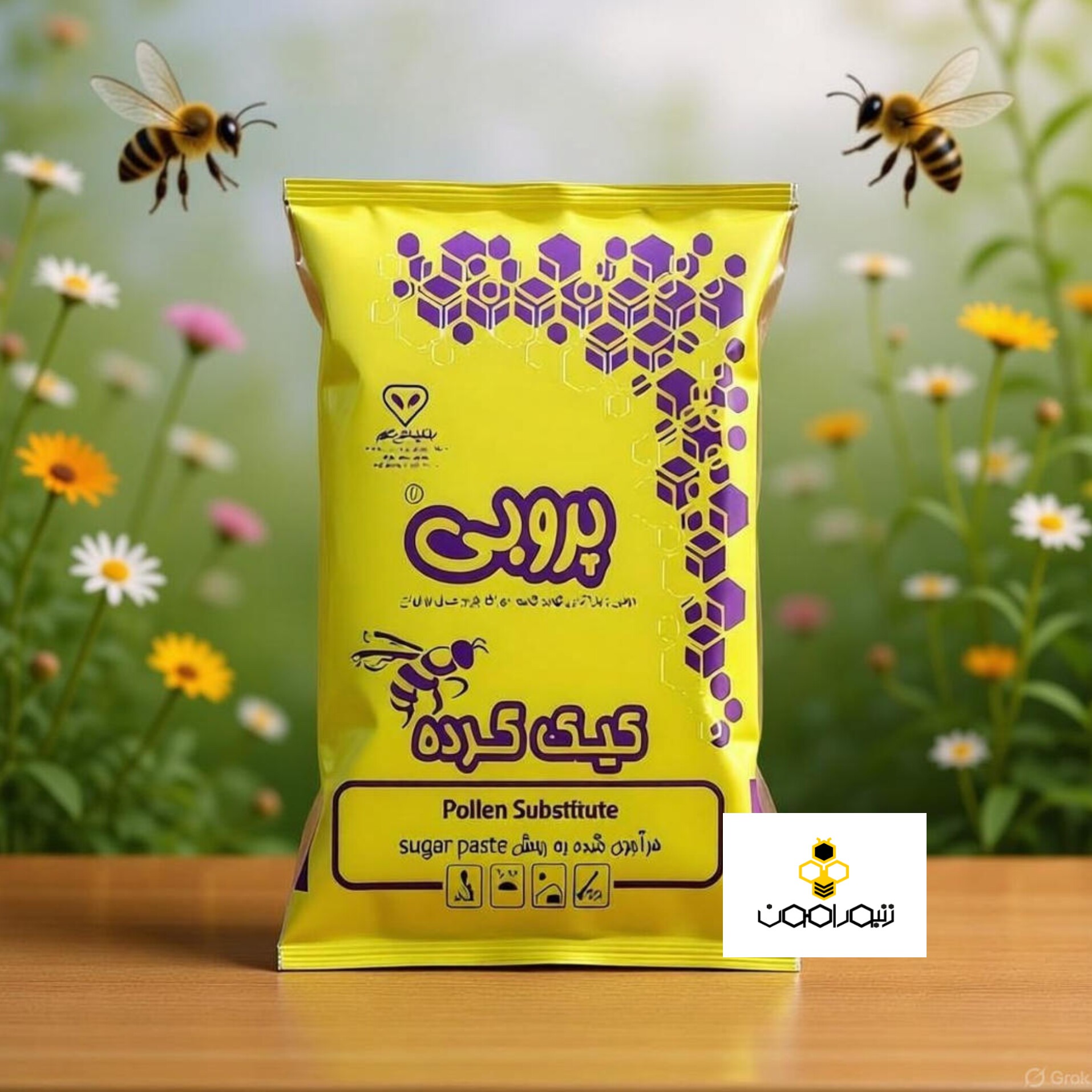 کیک گرده پروبی، غذای کامل زنبور عسل در شرایط کمبود گرده