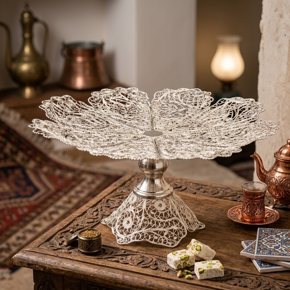 ظروف ملیله کاری شیرینی خوری چین واچین 30