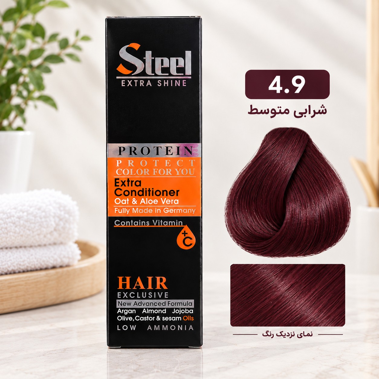 رنگ مو استیل شماره 4.9 شرابی متوسط