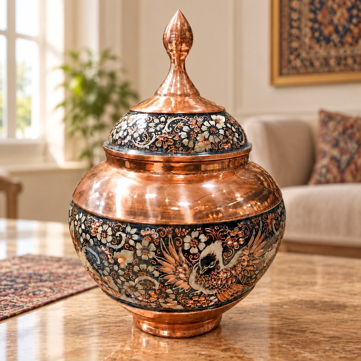قندان سیبی الماس نقره نورمهر