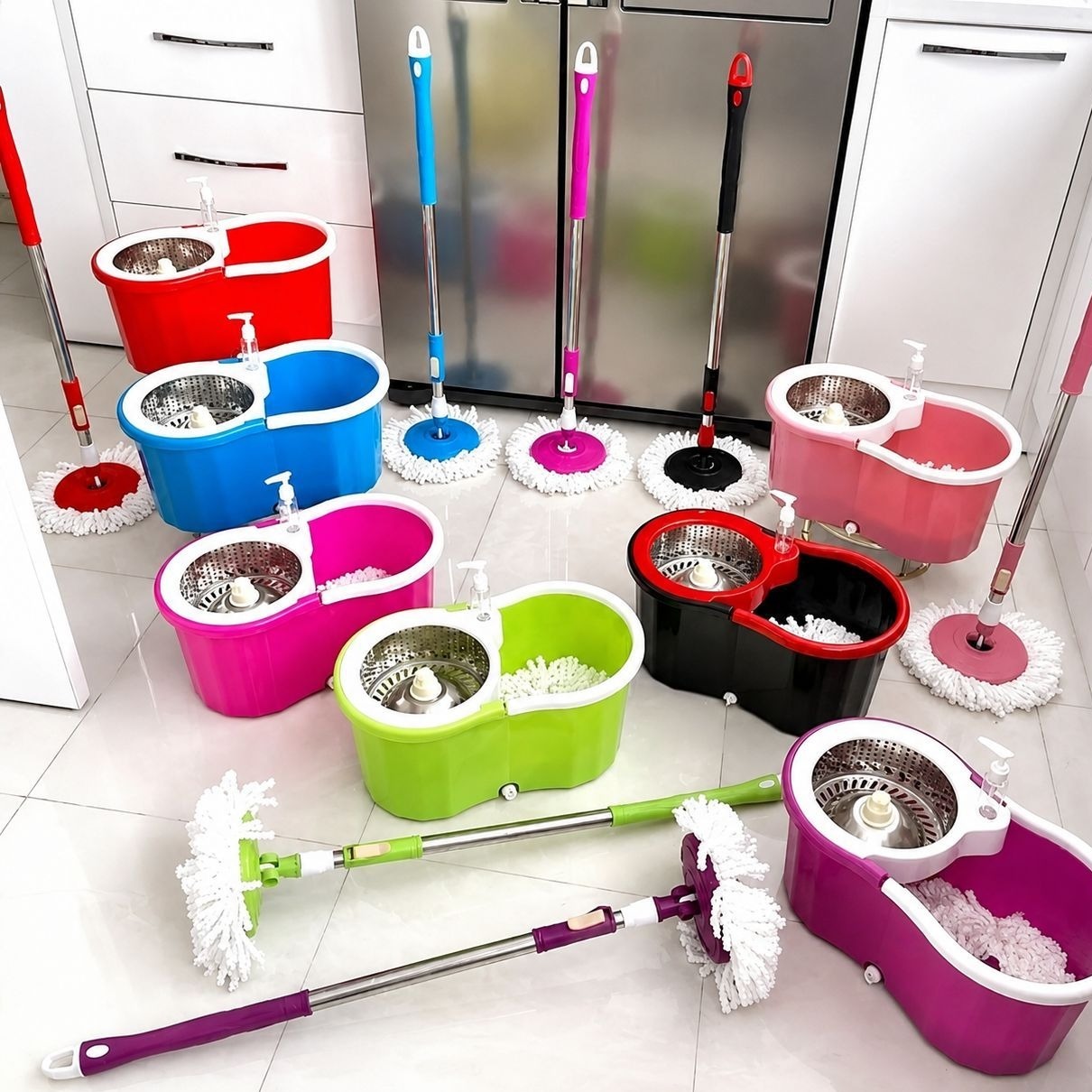 سطل و طی چرخشی magic mop جدید