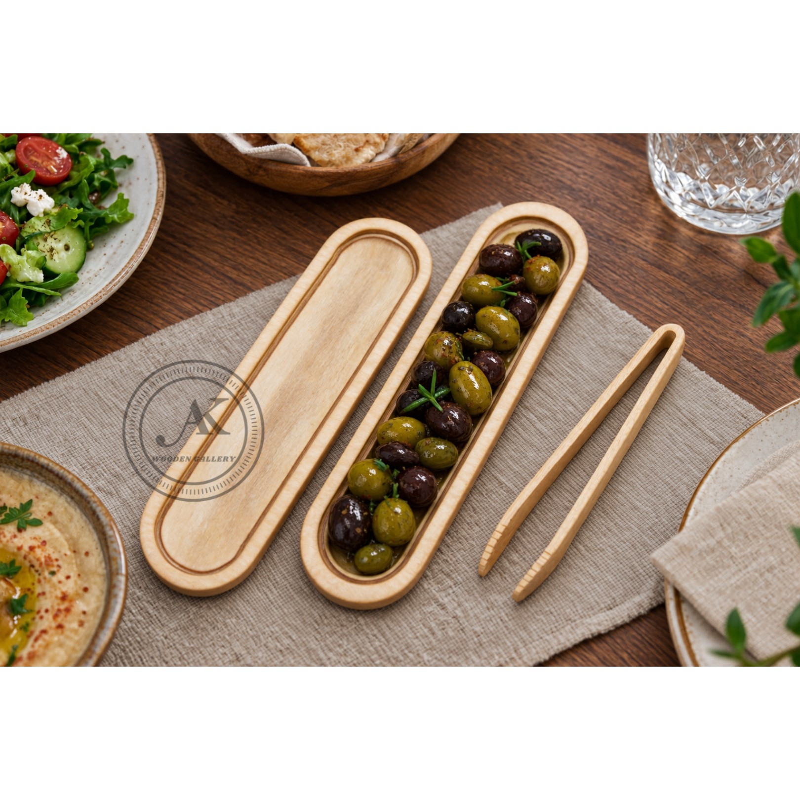 زیتون خوری چوبی