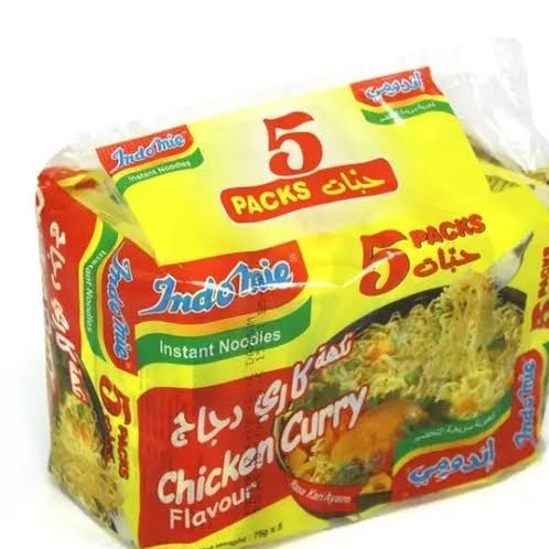 نودل اندومی مرغ کار بسته 5 عددی INDOMIE مدل Chicken Curry Flavour