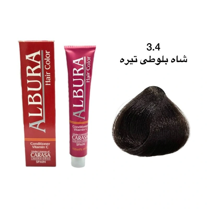 رنگ موی آلبورا شماره 3.4 شاه بلوطی تیره