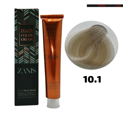 رنگ مو زانیس (ZANIS) سری دودی کد 10.1 بلوند دودی فوق العاده روشن