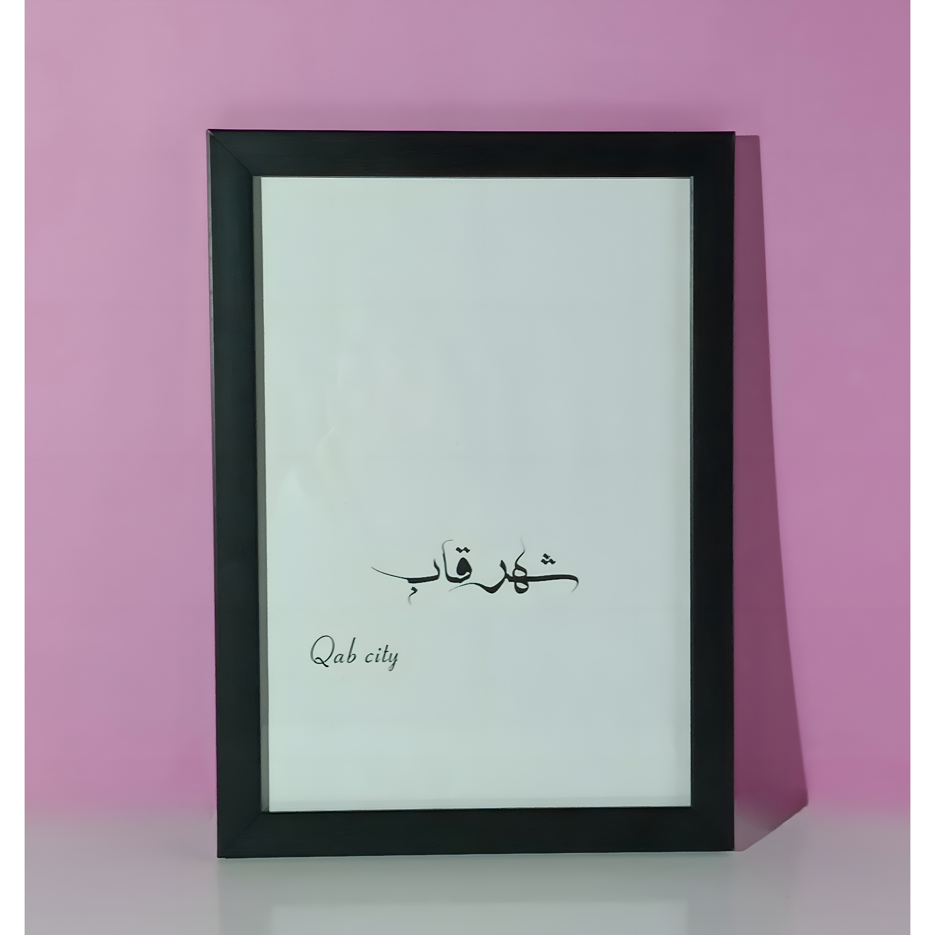 قاب عکس مشکی 2 سانت سایز 21 در 30 (a4)