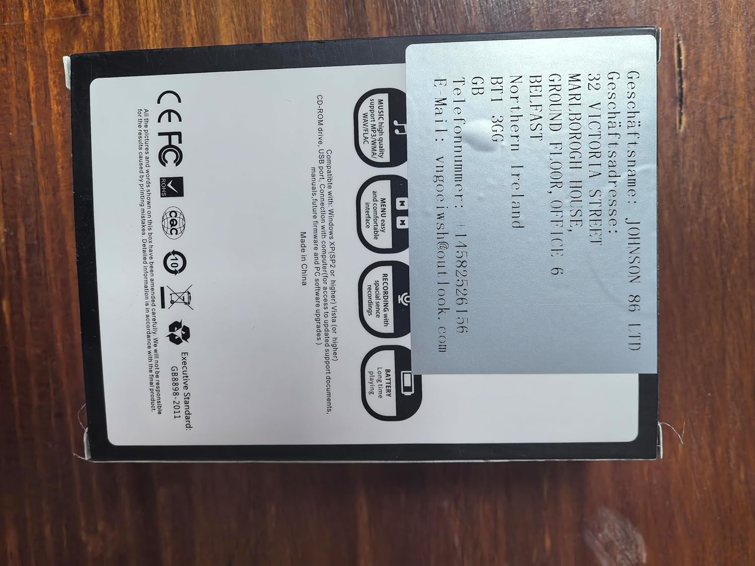 پخشکننده موسیقی MP3 64 گیگابایتی BOOTEEK