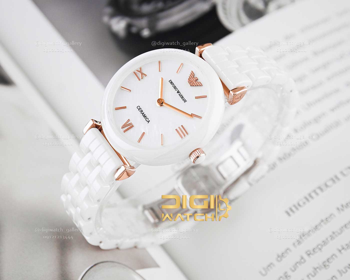 ساعت امپریو آرمانی سفید زنانه Emporio Armani AR-148