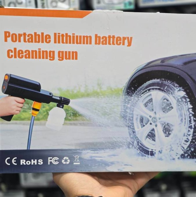 کارواش شارژی قابل حمل مدل تفنگی (Portable lithium battery cleaning gun)