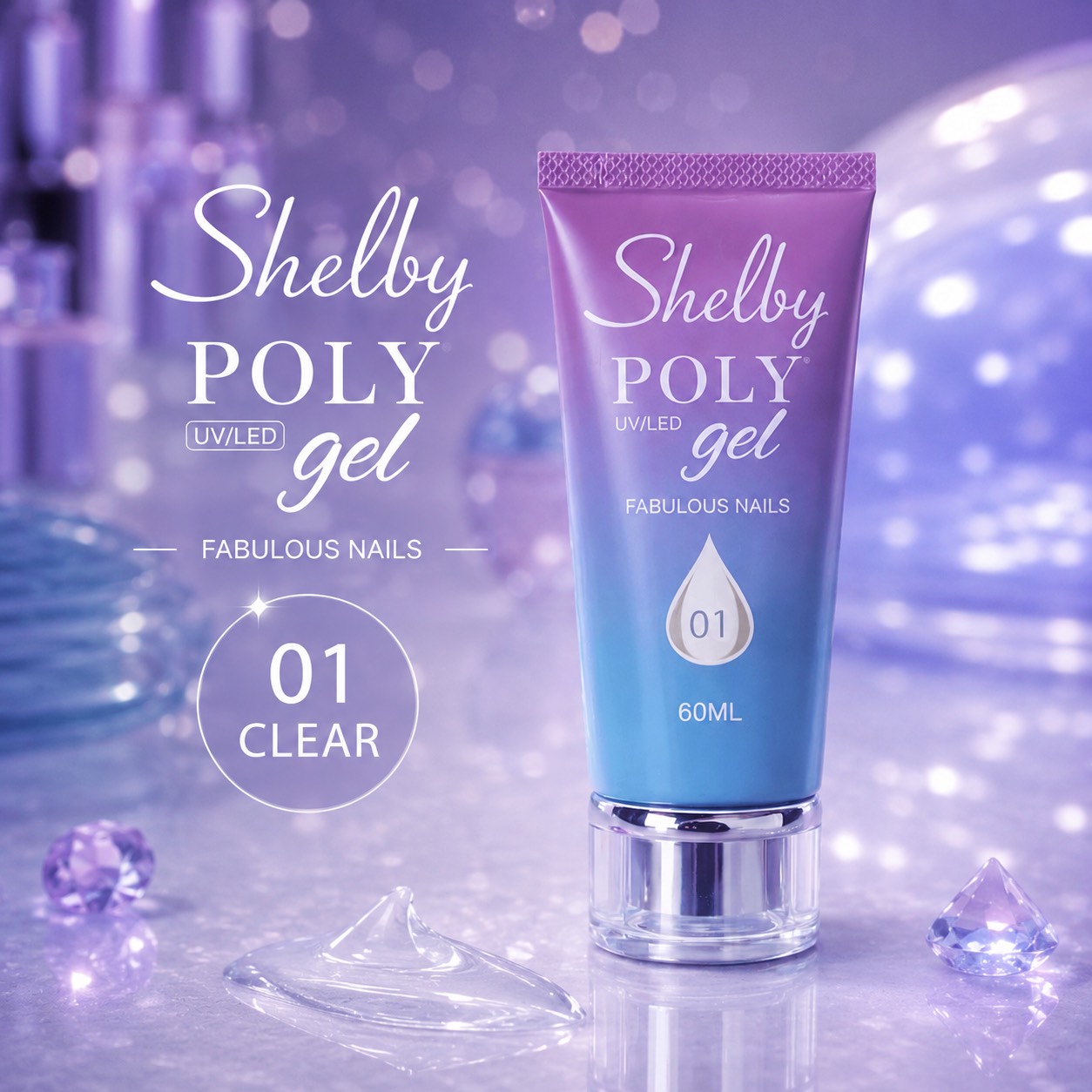 پلی ژل کلییر 60 میل کد 01 - شلبی Shelby