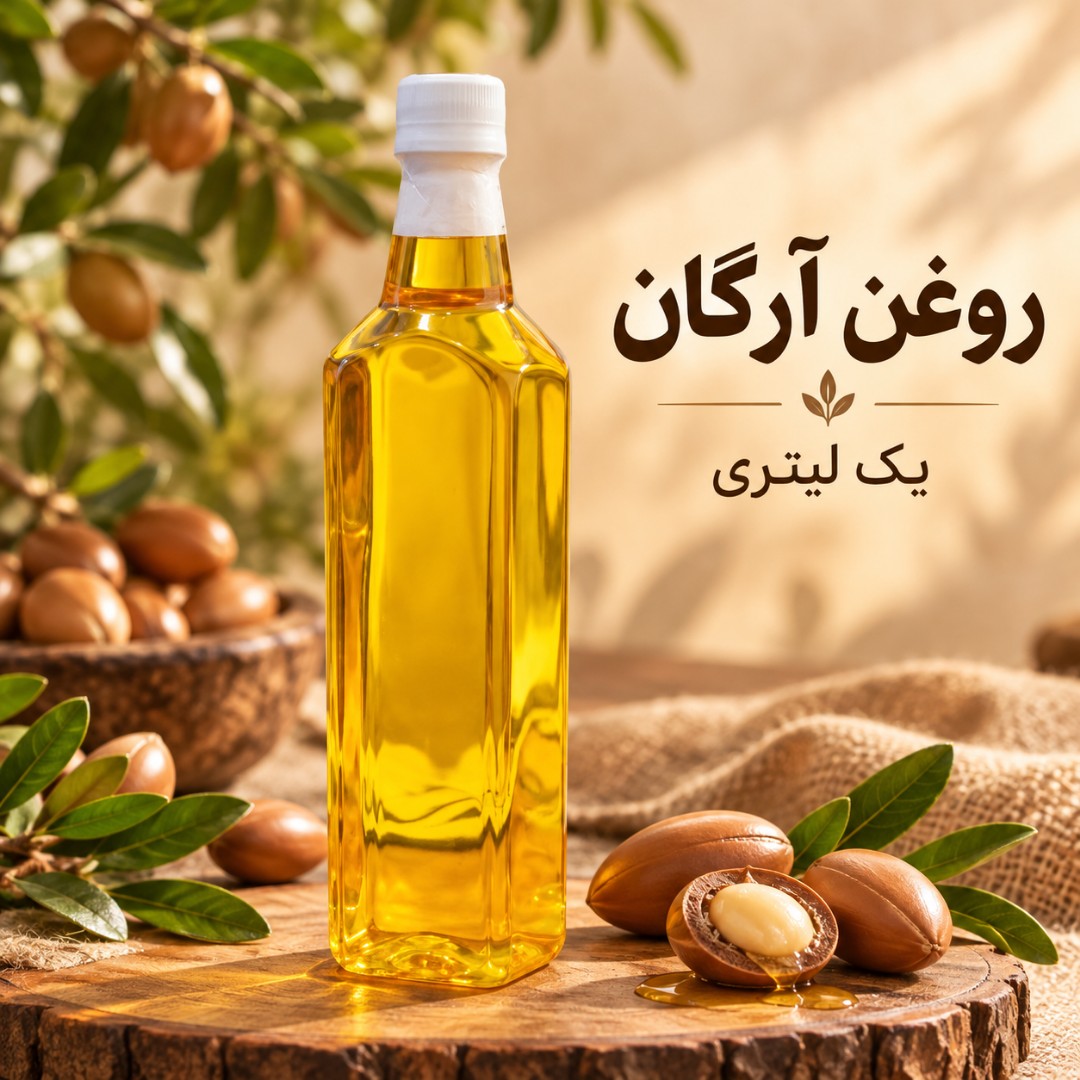 روغن آرگان یک لیتری روغن آرگان خالص مناسب مصرف موضعی و مراقبت از مو