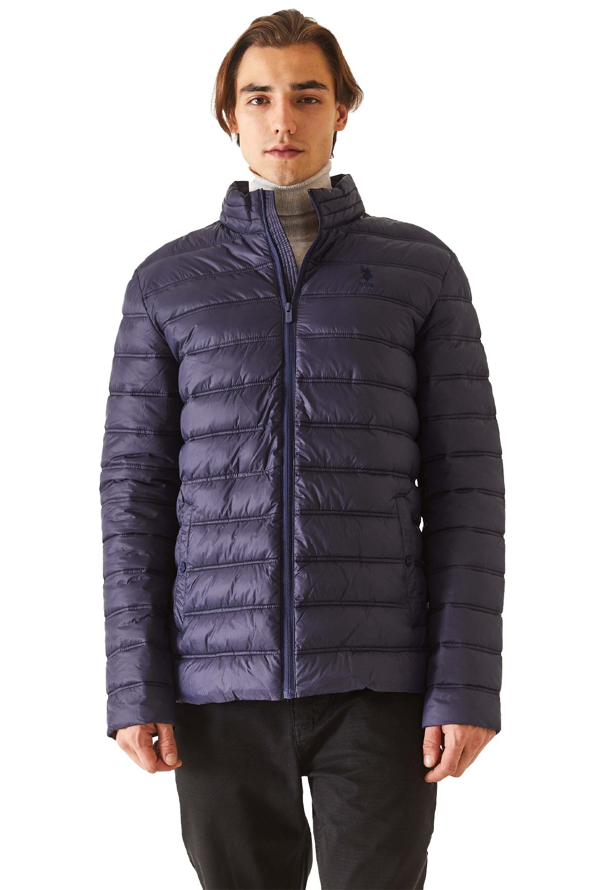 کاپشن مردانه آبی سرمه ای U.S. Polo Assn. | 50269095-VR033 اورجینالجدید