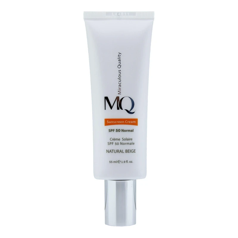 کرم ضدآفتاب رنگی ام کیو مدل NATURAL BEIGE-Normal، حجم 55 میلیلیتر