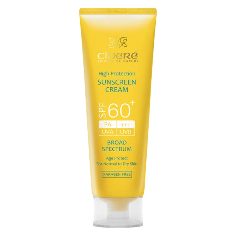 کرم ضد آفتاب بدون رنگ سینره، SPF60، مدل اولترا، مناسب پوست معمولی و خشک و حجم 50 میلیلیتر، محافظت کننده در برابر اشعه U