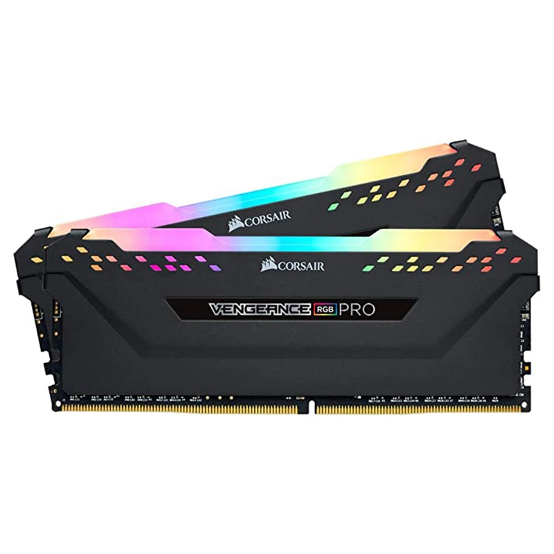 رم دسکتاپ کورسیر مدل VENGEANCE RGB PRO DDR4 دو کاناله ظرفیت 64 گیگابایت سرعت 3200 مگاهرتز تایمینگ CL16 با سیستم خنککنند