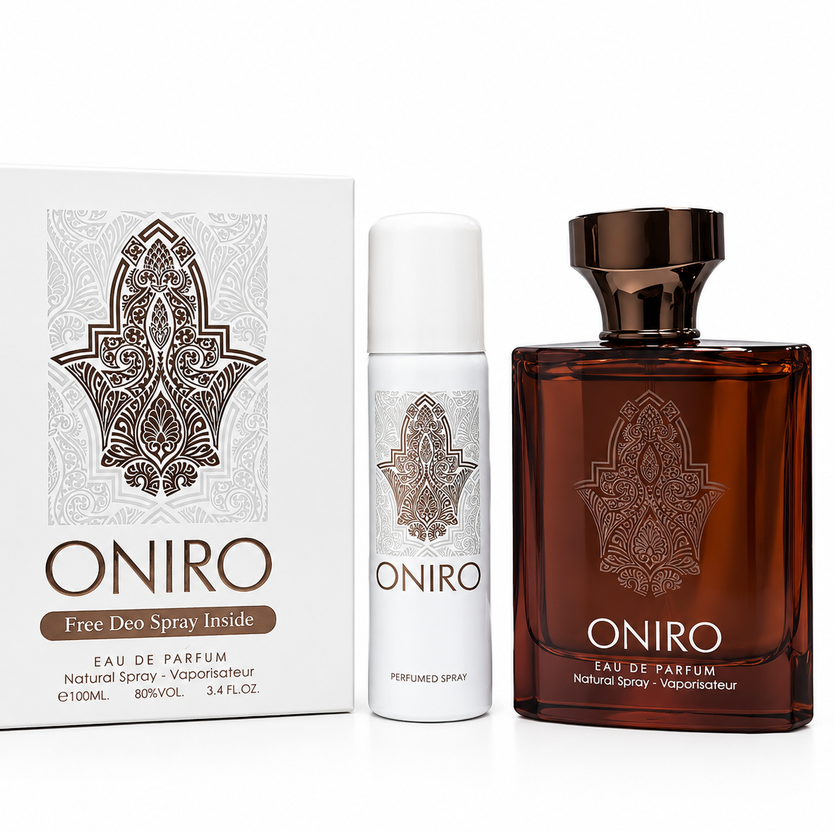 پک ادکلن و اسپری اونیرو Oniro برندFragrance World 