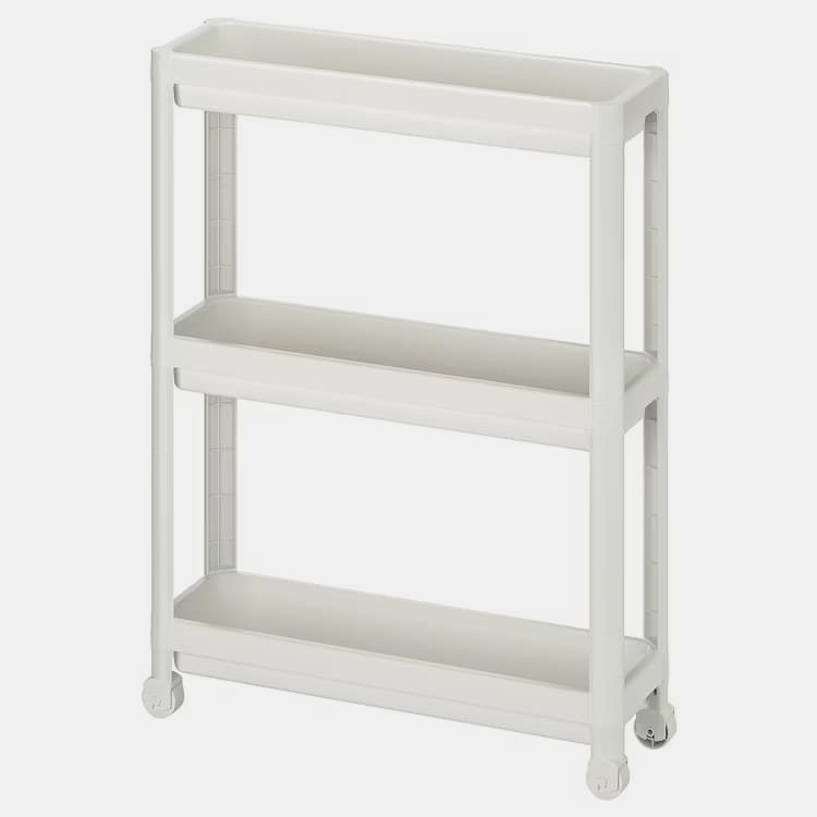 ترولی 3 طبقه سفید ایکیا IKEA-VESKEN