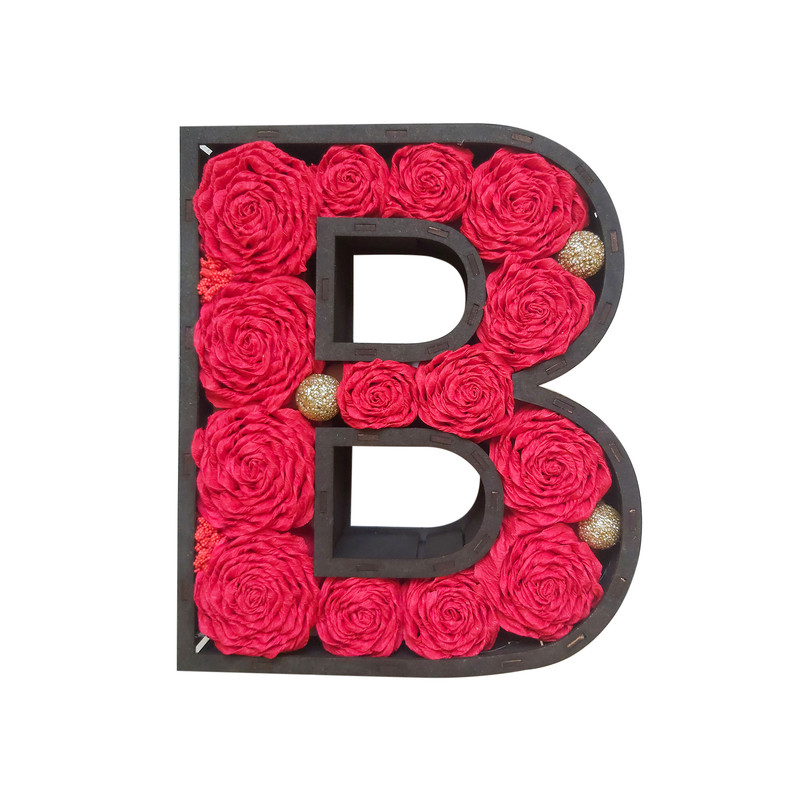 باکس گل حرف B