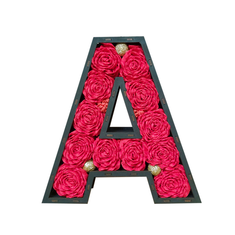 باکس گل حرف A