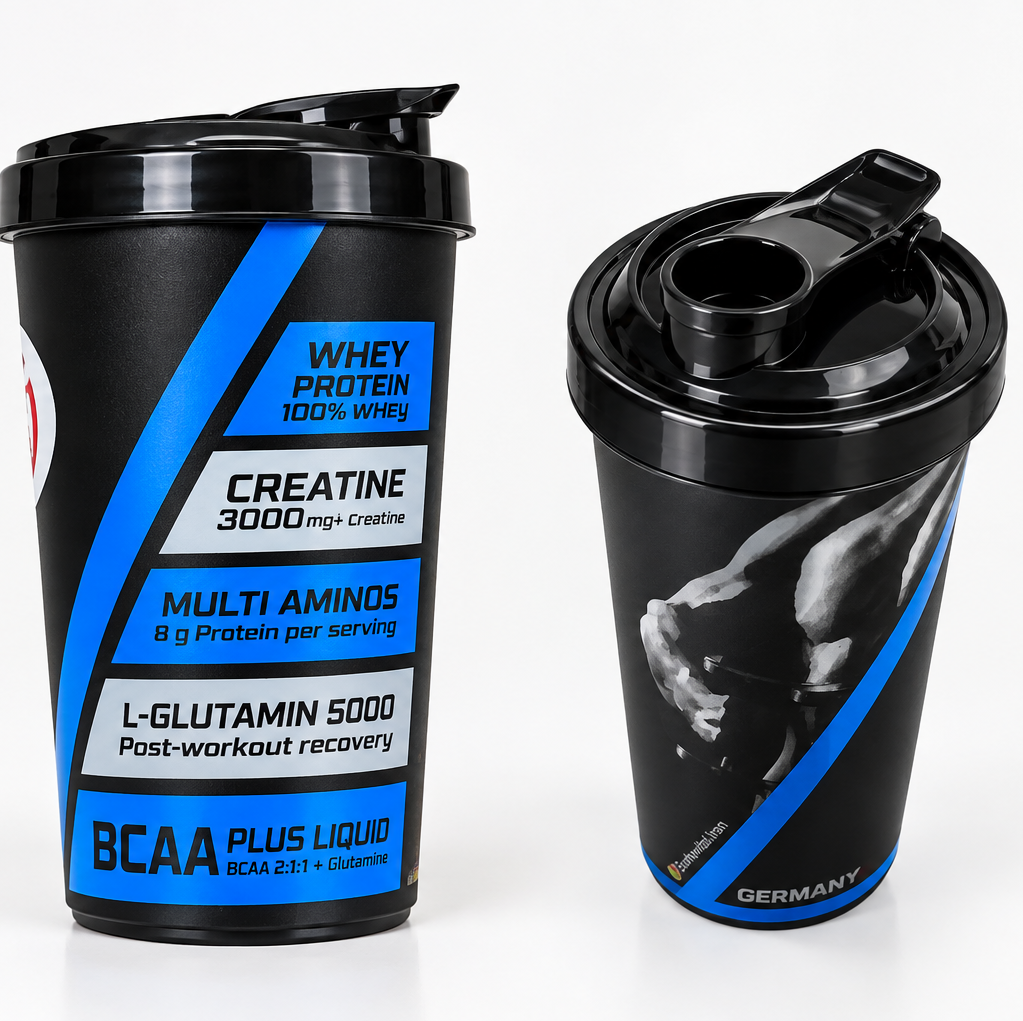 شیکر پروتئین بدنسازی مشکی مدل Protein Shaker