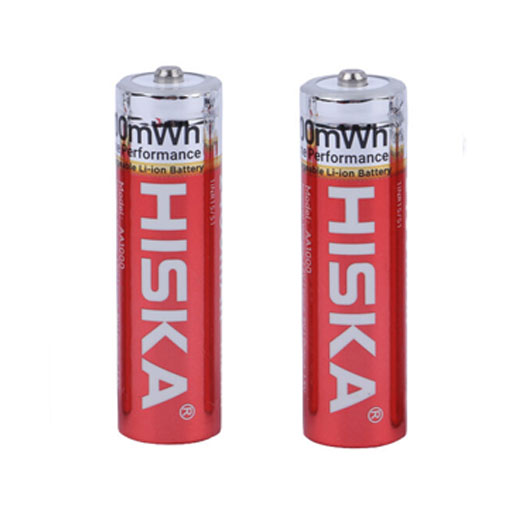 باتری شارژی نیم قلمی هیسکا HISKA H15-AAA2 پک دو عددیجدید