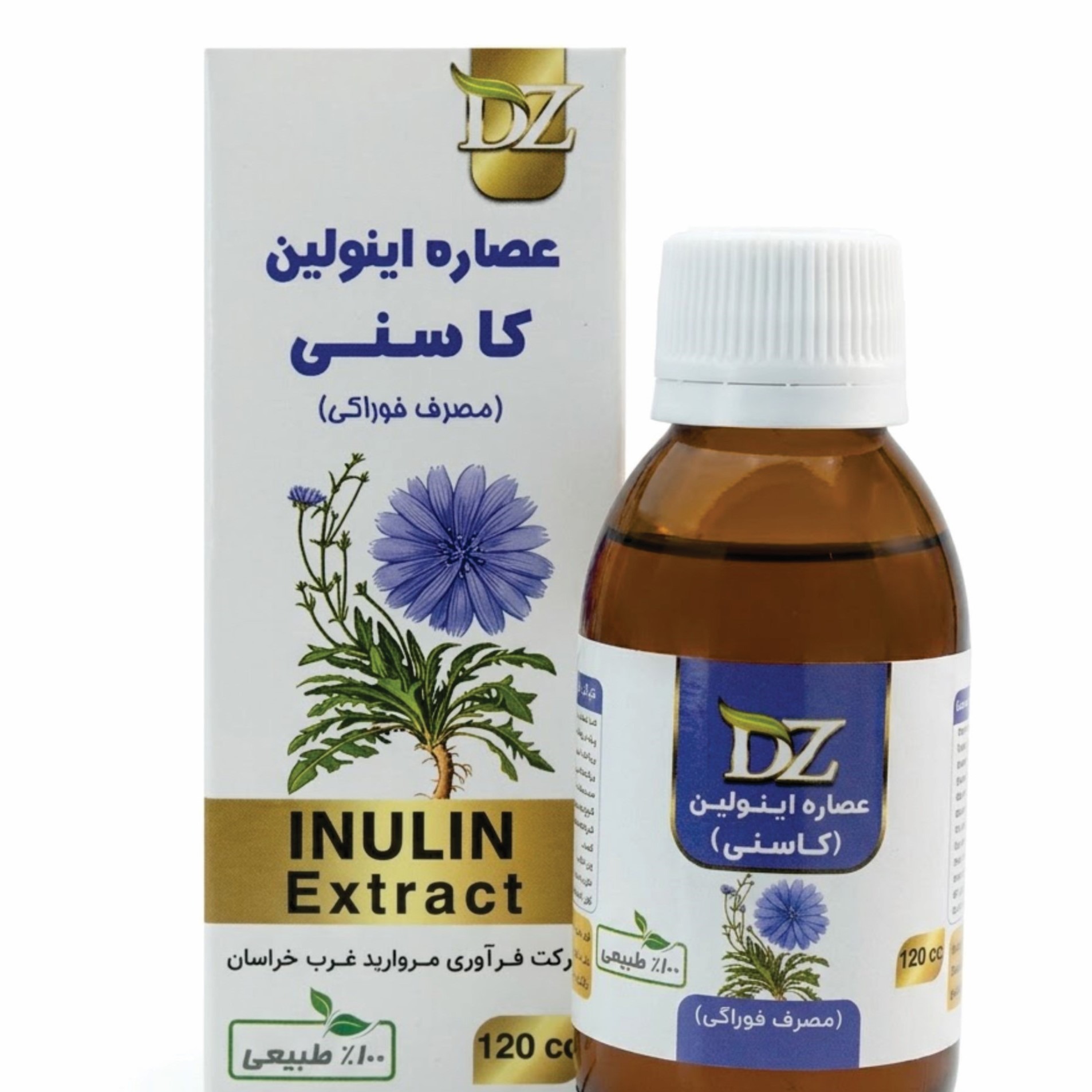 عصاره خوراکی کاسنی اینولین دکتر زرقانی - 120 میلی لیتر