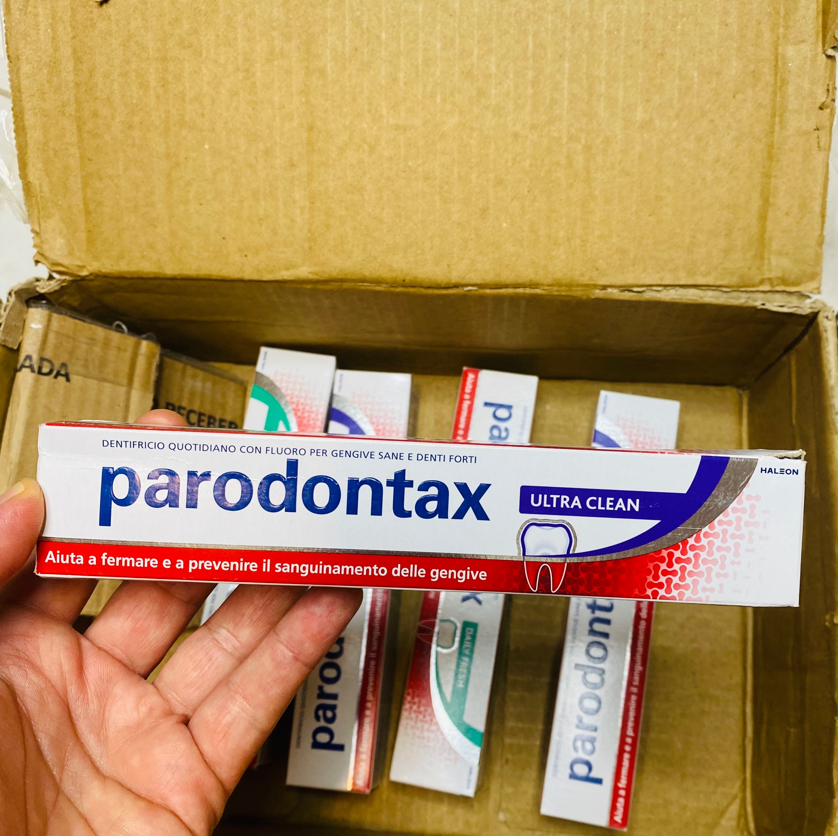 خمیر دندان پارودنتکس اورجینال parodintax orginal حجم 75 میل مدل اولترا کلین