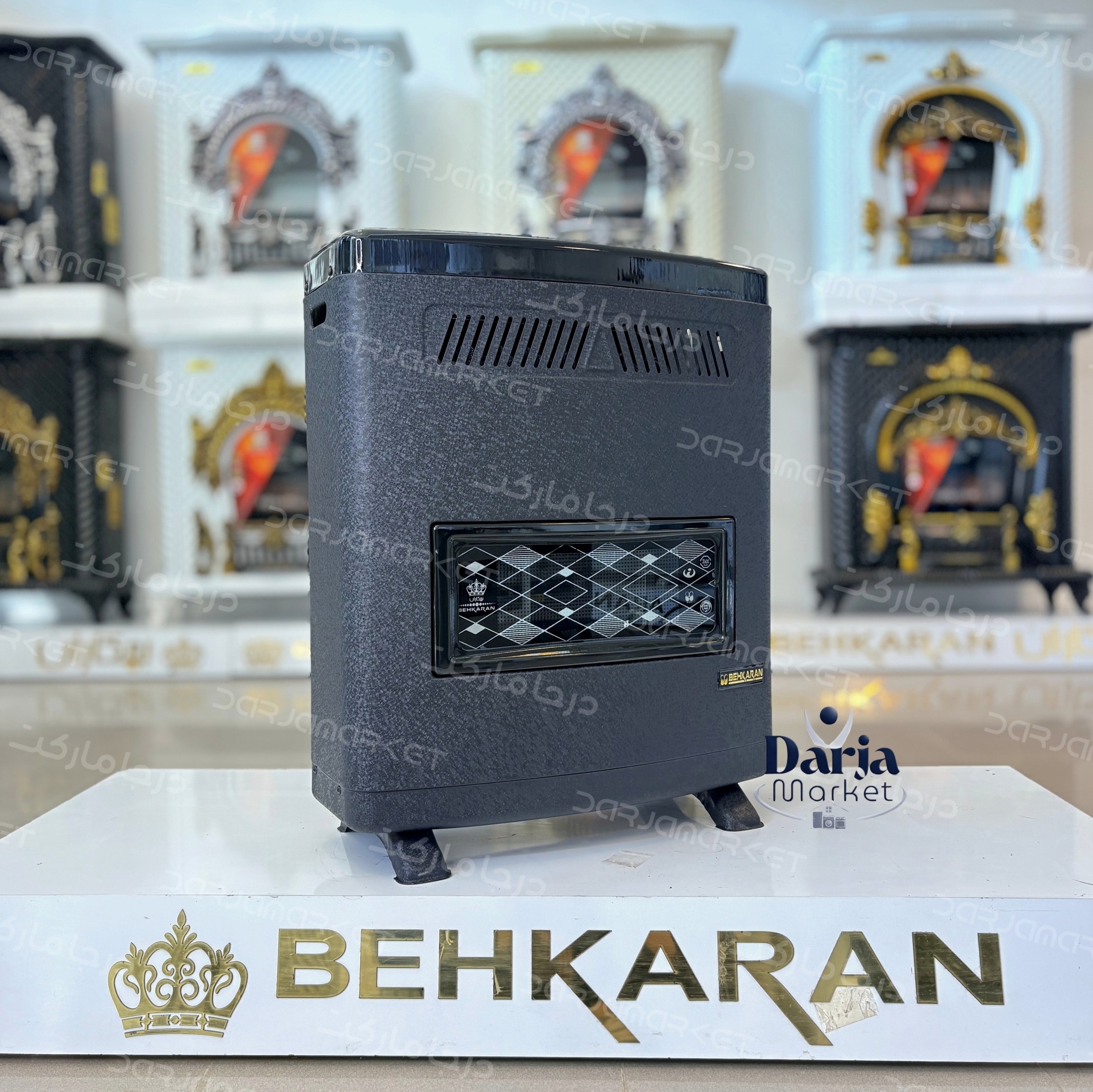 بخاری گازسوز 9000 بهکاران مدل مرجان (پسکرایه)