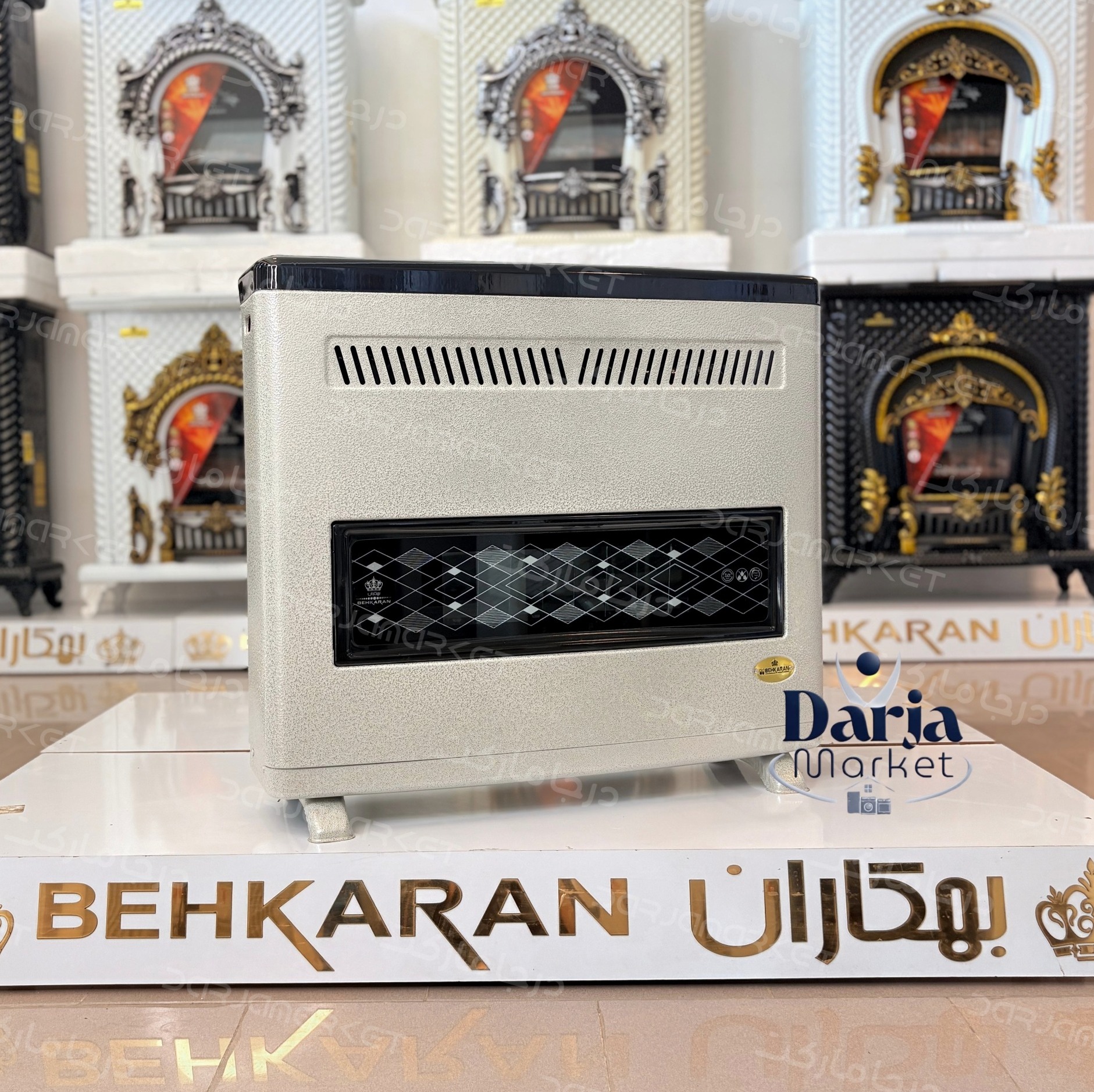 بخاری گازسوز 15000 بهکاران مدل مرجان (پسکرایه)