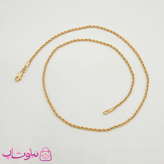 زنجیر طنابی ژوپینگ طول 45 سانت عرض 3 میل کد 6991