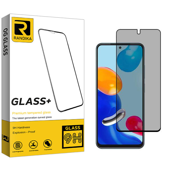 محافظ صفحه نمایش حریم شخصی راندیکا مدل RK مناسب برای گوشی موبایل شیائومی Redmi Note 11 4G - با بهترین کیفیت