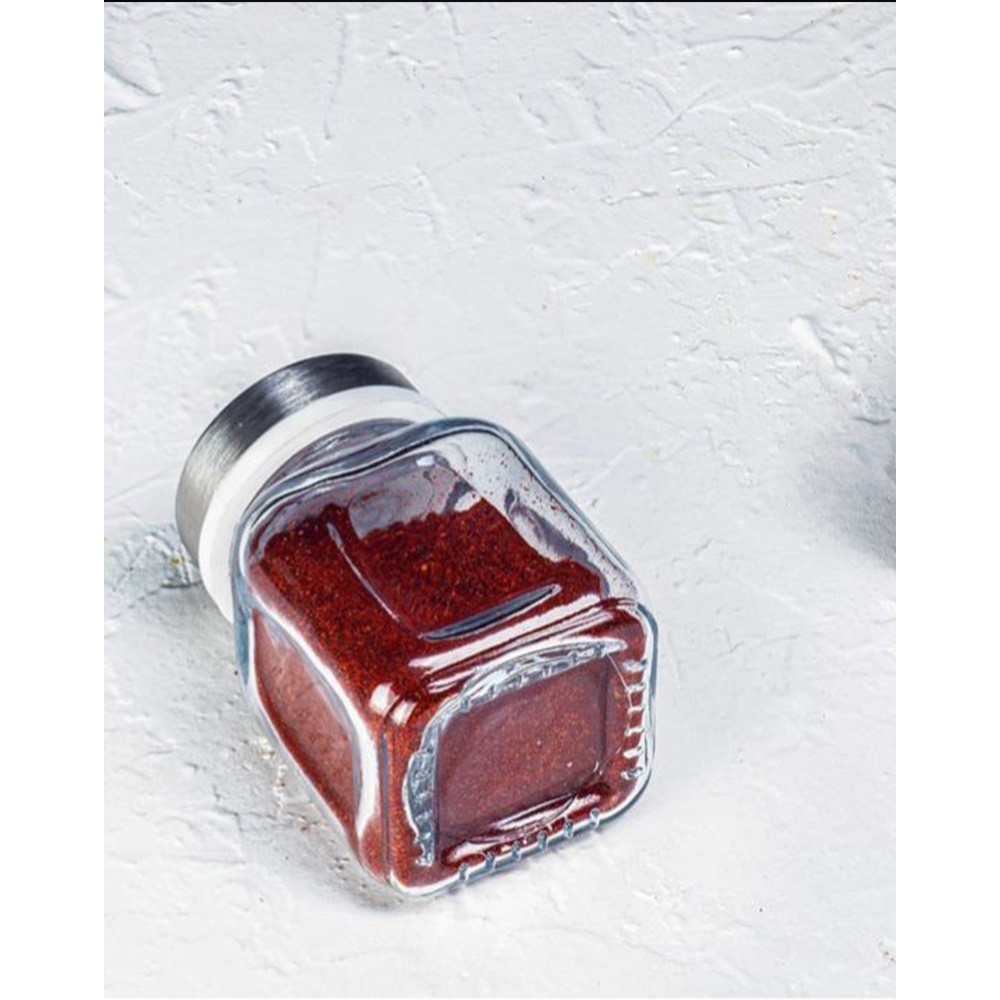 ادویه پاش کندی درب استیل سایز 8