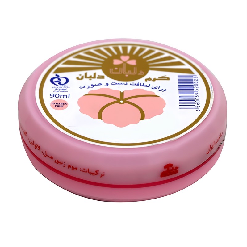 کرم مرطوب کننده دست و صورت دلبان مدل موم زنبور عسل حجم 90 میلی لیتر مجموعه 2 عددیجدید