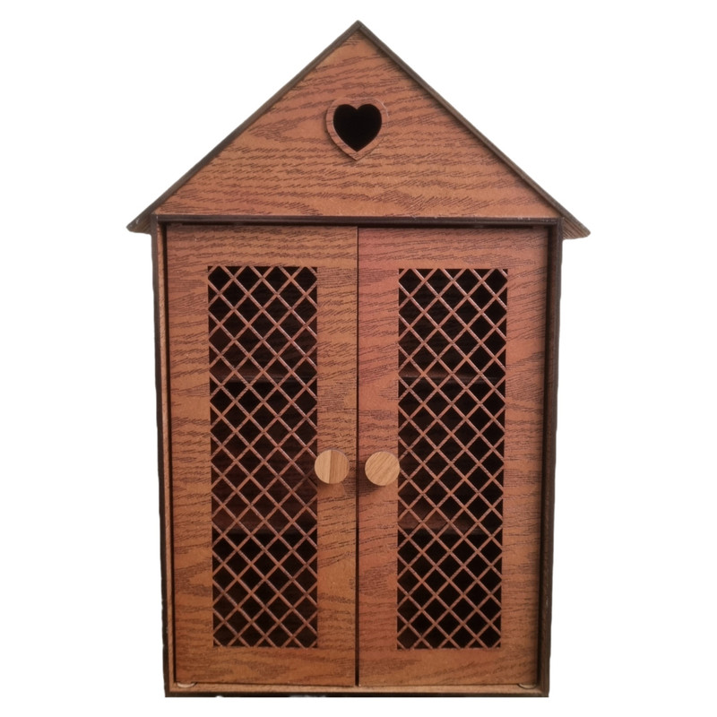 کابینت دیواری چوبی مدل 153 با درب قلبیجدید