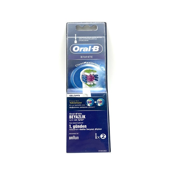 سری یدک مسواک برقی اورال-بی مدل 3D White مجموعه 2 عددی مدل 1