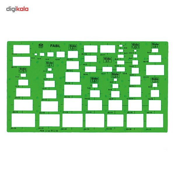 شابلون مستطیل فابل کد FB417جدید