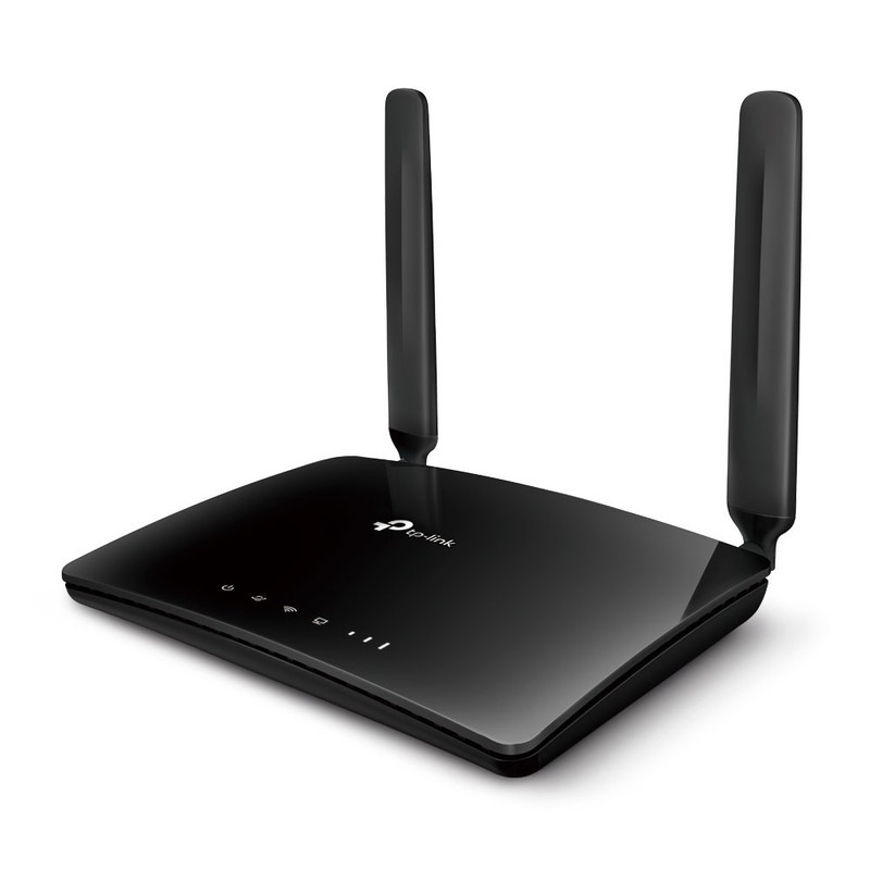 روتر 4G LTE خانگی و اداری تی پیلینک مدل TL-MR6400 V5 با دو آنتن خارجی، فرکانس 2.4 گیگاهرتز، سرعت 300 مگابیت بر ثانیه،...