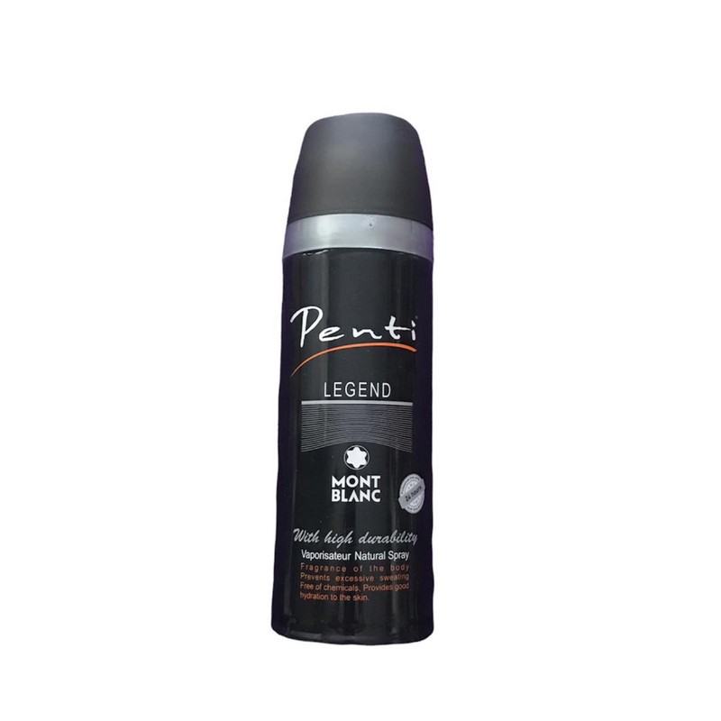 اسپری خوشبو کننده بدن مردانه پنتی مدل montblanc حجم 200 میلی لیتر