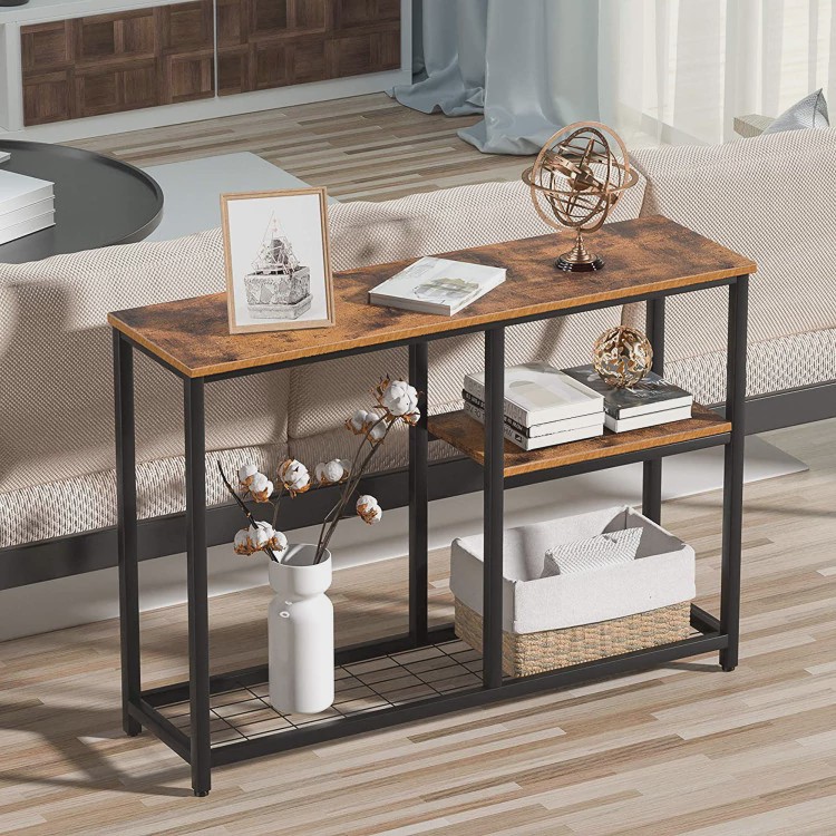 میز کنسول مدرن چوب و فلز M180
