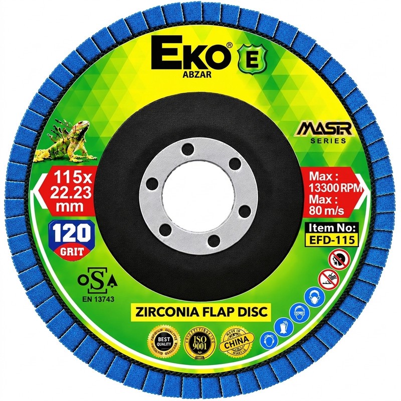 سنباده فلاپ دیسک اکو مدل EFD-115 سایز 115میلیمتر بسته 2 عددی