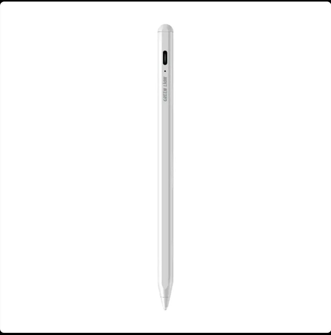قلم لمسی گرین لاین مدل Green Lion 2 in 1 Pencil GN2N1PENWH طراحی هوشمند و کاربردی برای نوشتن و لمس دیجیتال