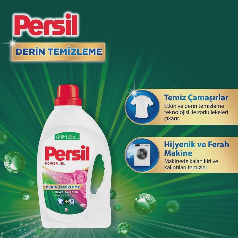 مایع لباسشویی پرسیل مدل Derin Temizleme حجم 4 لیتر رایحه گل رز