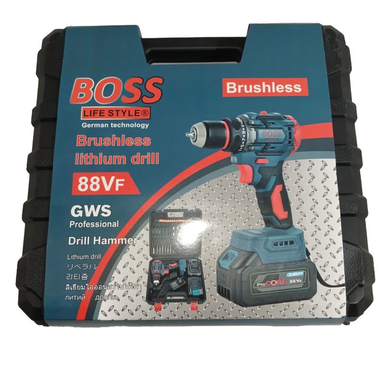 پیچ گوشتی شارژی باس مدل -brushless مجموعه 29 عددی پس کرایه