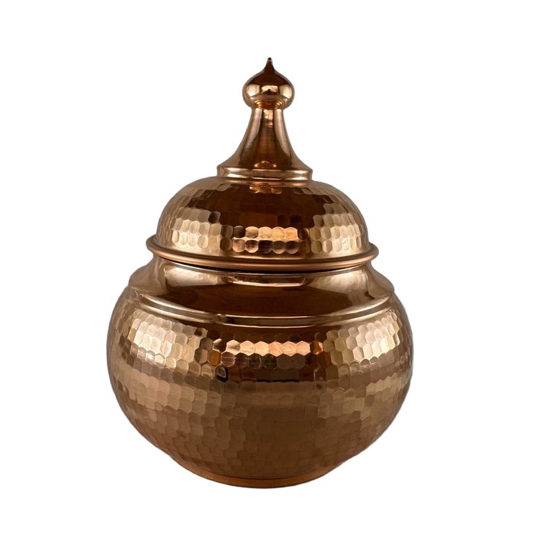 شکلات خوری مسی مدل خمره کد 2434-2